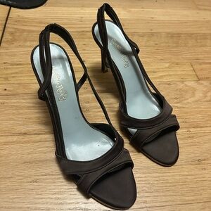 Cynthia Rowley Dark Brown Strappy Heels
